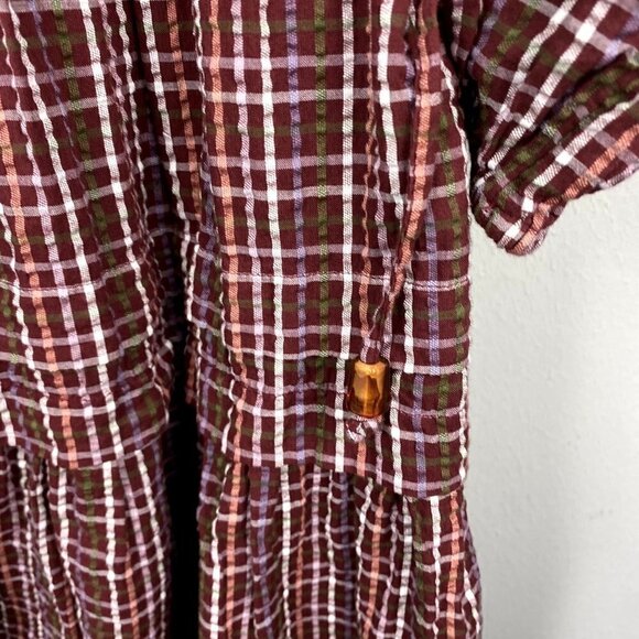 Madewell Seersucker Wrap Mini Dress NWT L - Picture 9 of 12